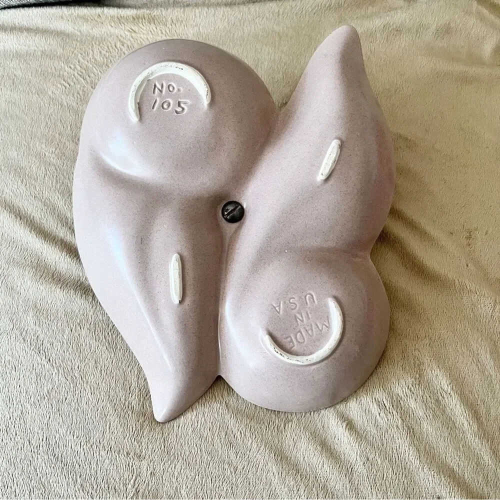 Vintage California Pottery Pink Trinket Tray | Mid Century Modern Vanity Dish